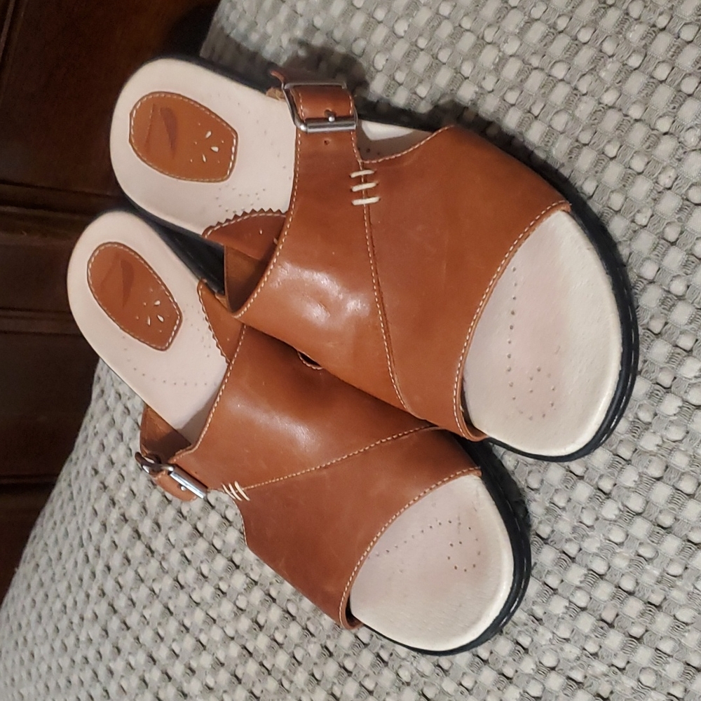 Red Wing 4742 Brown Leather Casual Strappy Slides